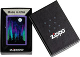 Zippo Northern Lights Design Purple Matte 48565