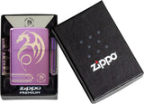 Zippo Anne Stokes Laser 360 High Polish Purple 48574
