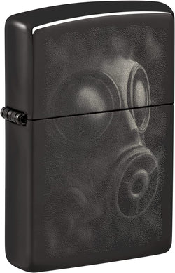 Zippo Gas Mask Design High Polish Black 48588