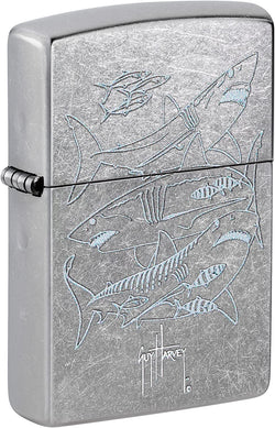 Zippo Guy Harvey Shark Design Street Chomre 48595