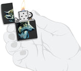 Zippo Linda Pickens Wolf Design Black Matte 48598