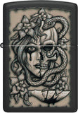 Zippo Gory Tattoo Design Black Matte 48616