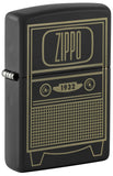 Zippo Vintage TV Design Black Matte 48619