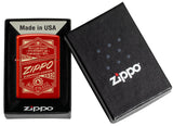 Zippo It Works Design Metallic Red 48620