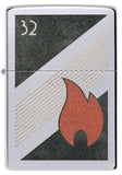 Zippo 32 Flame Design Vintage High Polish Chrome 48623
