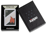 Zippo 32 Flame Design Vintage High Polish Chrome 48623