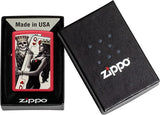 Zippo Skull King Queen Beauty Red Matte 48624