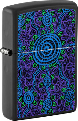 Zippo John Smith Gumbula Black Light Design Black Matte 48625