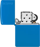 Zippo Sky Blue Matte Logo Classic 48628ZL