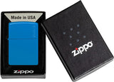 Zippo Sky Blue Matte Logo Classic 48628ZL