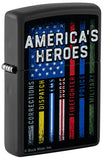 Zippo Buck Wear™ America's Heroes Design Color Image Black Matte 48634