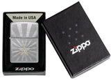 Zippo Star Design Brushed Chrome 48657