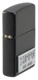 Zippo Emblem Attached Black Matte 48689