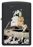 Zippo Norman Rockwell Color Image/Laser Engrave Black Matte 48699