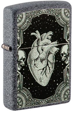 Zippo Heart Design Iron Stone 48720