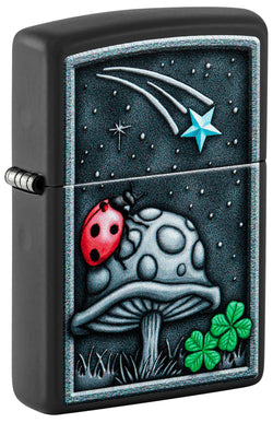 Zippo Ladybug Design Black Matte 48724