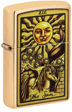 Zippo Tarot Card Brushed Brass 48758