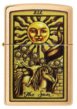 Zippo Tarot Card Brushed Brass 48758