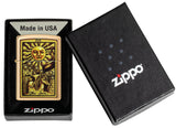 Zippo Tarot Card Brushed Brass 48758