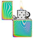 Zippo Wavy Pattern Design Multi Color 48775