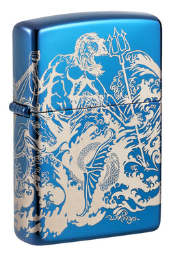 Zippo Greek Mythology High Polish Blue Photo Image 360 48787