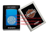 Zippo Harley Davidson Freedom Machine High Polish Blue Laser Engrave 48798
