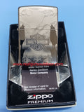 Zippo Harley Davidson Howling Wolves Design Black Ice 48799
