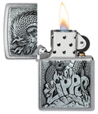 Zippo Design Brushed Chrome 48902