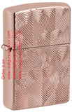 Zippo Hearts Armor High Polish Rose Gold 48919