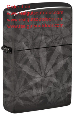 Zippo Plant Design High Polish Black 48924
