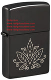 Zippo Plant Design High Polish Black 48926