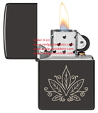 Zippo Plant Design High Polish Black 48926