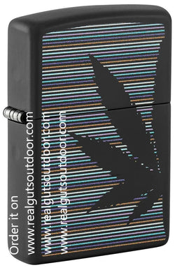 Zippo Plant Design Black Matte 48927