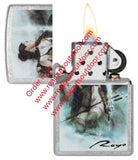 Zippo Luis Royo Fierce Warrior Design Street Chrome 48962