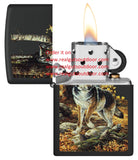 Zippo Linda Picken Wolf Design Black Matte 48970