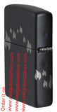 Zippo Design Black Matte with Chrome 48980