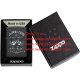 Zippo Johnny Cash Music Metal Construction Black Crackle 48989