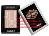 Zippo Harley Davidson Design High Polish Rose Gold 48992