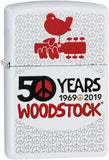 Zippo Woodstock White Matte 49012