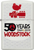 Zippo Woodstock White Matte 49012