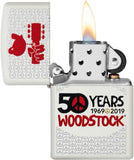 Zippo Woodstock White Matte 49012