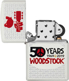 Zippo Woodstock White Matte 49012