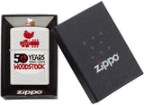 Zippo Woodstock White Matte 49012