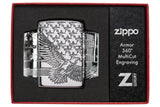 Zippo Patriotic Design High Polish Chrome 49027