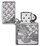 Zippo Patriotic Design High Polish Chrome 49027