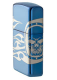 Zippo Tattoo Design High Polish Blue 49048