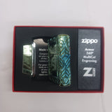 Zippo Armor High Polish Green Elegant Dragon 49054
