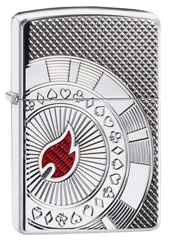 Zippo Armor Poker Chip Design 49058