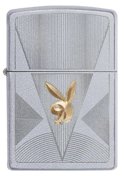 Zippo Playboy Art Deco Design Satin Chrome 49069