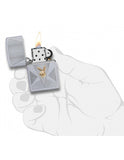 Zippo Playboy Art Deco Design Satin Chrome 49069